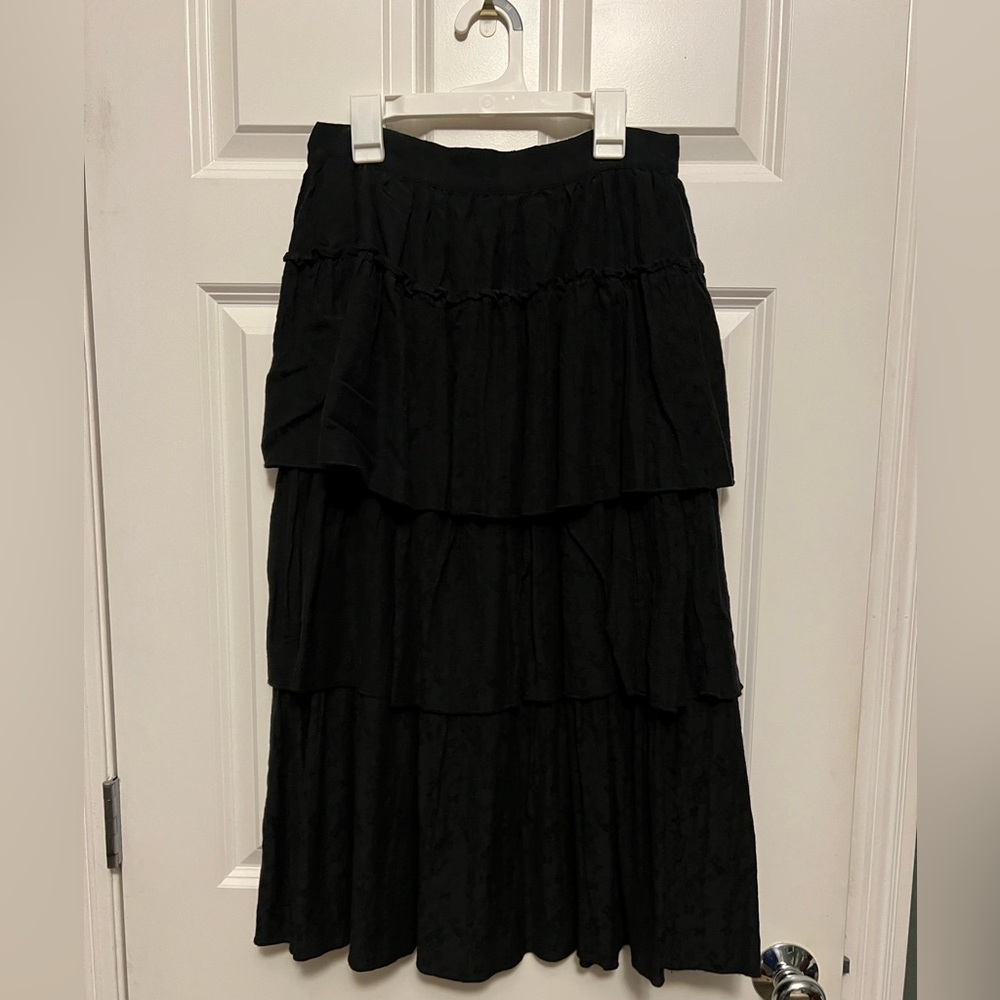 Universal Thread Black Tiered Maxi Skirt